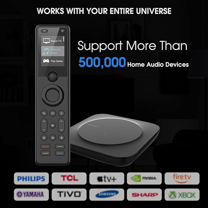 SofaBaton X1 Universal Remote with Hub and App, All-in-One Smart Universal Remote Control with Customize Activities, Control Up to 60 IR/Bluetooth/WiFi Devices