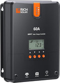 RICH SOLAR 60A MPPT Solar Charge Controller – High-Efficiency 12V/24V/36V/48V Auto Detection, 99% Tracking, Rugged Design for RVs, Boats & Off-Grid Systems