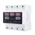 Automatic Transfer Switch, 110V 63A Auto Transfer Switch Real-time Monitoring with LED Display,Din Rail Mount