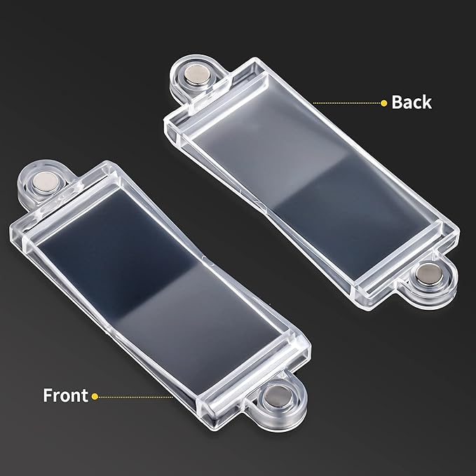 Magnetic Light Switch Guard Cover- PSZEZNZ Light Switch Outlet Covers for Flat Modern Wall Switches-Child Safety Protection(Clear,4 Piece)