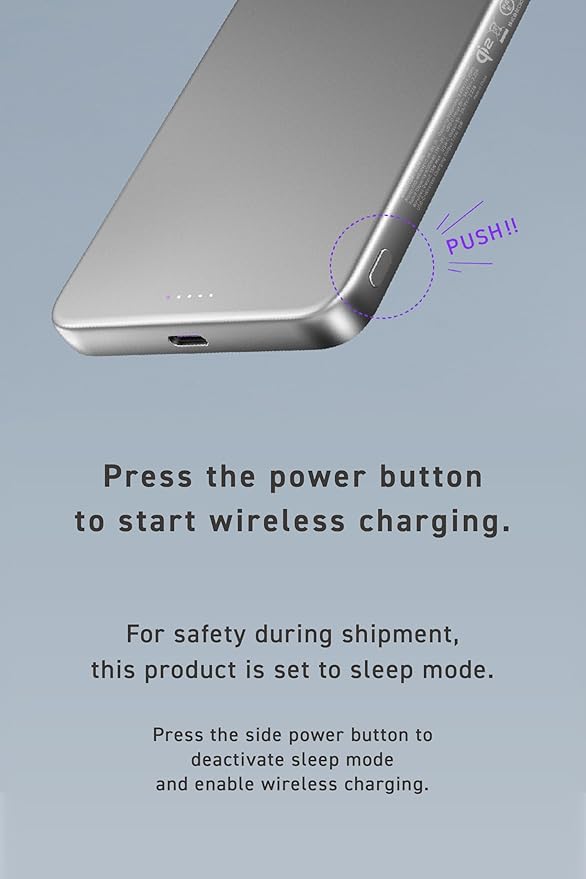 CIO Qi2 Magsafe Charger, 5000mAh Ultra-Slim Magnetic Wireless Charger iPhone, Magsafe Battery Pack, 15W Wireless + 20W USB-C PD iPhone Magnetic Fast SMARTCOBY Slim 5K (Silver, Safety Model)