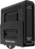 HumanCentric Cable Box and Modem Mount, Adjustable Wall Mount for Small and Wide Devices, Cable Boxes, Modems, DVD Players, Streaming Media Devices, Mount on The Wall Behind TV, Hardware Included
