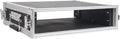 Sound Town 2U PA/DJ Rack/Road Case, 2-Space, with 16” Rackable Depth, Plywood, Metal Ball Corners - Pro Tour Grade (STRC-2U)