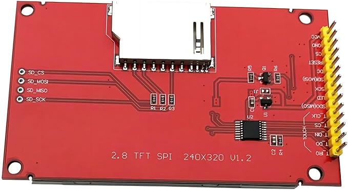 WWZMDiB TFT LCD Touch Display Module SPI Interface for Arduino (2.8", 320x240, ILI9341)