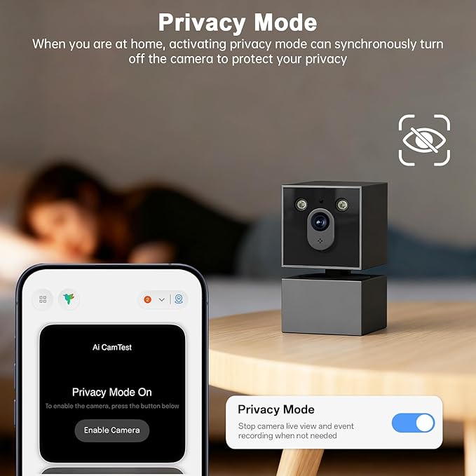 Jqimn 2K Security Camera Indoor - 5G&2.4G WiFi Cameras for Home Security, Pet/Dog/Baby Monitor with Phone APP 360Pan/Tilt, One-Tap Call 911, Al Motion Tracking, 24/7 Recording, Night Version