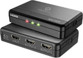 SHERRIVA 4K HDMI Splitter 1 in 2 Out – 4K@60Hz, 1080p@240Hz, HDMI 2.0, Mirror/Duplicate Screens, Auto Downscaling, EDID, 18Gbps, HDCP 2.3, Compatible with Dual Monitors, TV, PS4, Amplifier