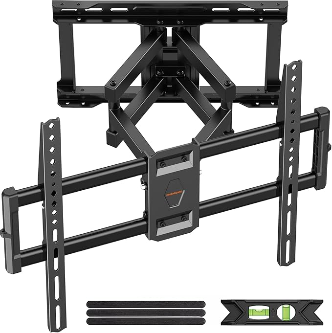 IWORKBOARD 75 85 inch Full Motion TV Wall Mount for 40-86'' TV Mount, Heavy Duty Adjustable articulating Bracket Tilt Swivel Extension Level, VESA 600x400mm, 16" Studs, 132 lbs for 65 70 75+ TVs