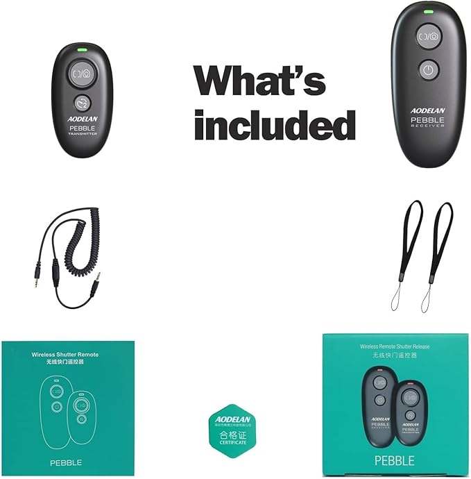 AODELAN Wireless Camera Shutter Release Remote Control for Panasonic Lumix DMC-G7, S5II,S5IIX,G85, GH4,GH5, GH5M, GH5L,GH5 II,GH6, G9, G9L, G9M,FZ300,FZ1000,FZ2000,Replaces DMW-RSL1