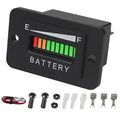 Yooreal 48V Battery Fuel Gauge Indicator,Battery Capacity Monitor for Lead-Acid Battery (Not Included Trojan Type) Powered Golf Car Travel Trailer Forklift Scrubber Motorcycle RV etc