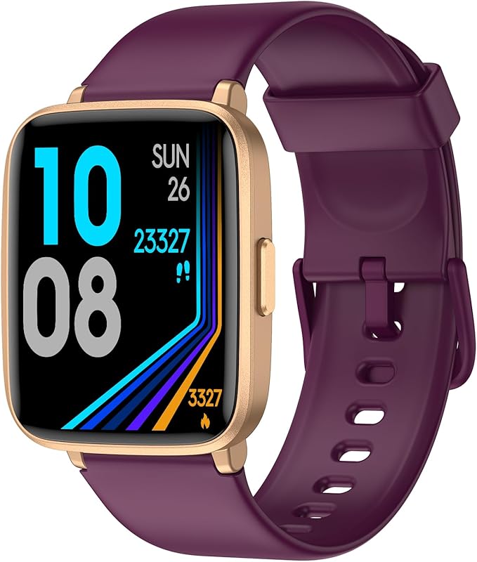 LIVIKEY Fitness Tracker Watch with Heart Rate Monitor, Activity Tracker with Pedometer, Sleep Monitor, Calories & Step Counter, IP68 Waterproof Smart Watches for Women Men Fitness Watch for Sports
