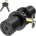 iulock IU-20 Code Door Lock, Electronic Door Knob with Keypad and Key, Auto Lock, Waterproof, Passage Function, Long Battery Life,50 Codes, Easy to use and Install for Office/Warehouse/Bedroom/Garage