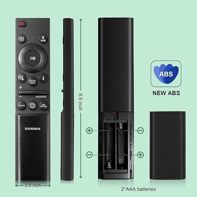 AH81-15047A for Samsung Soundbar Remote Control Replacement,Compatible with Samsung Soundbar Home Theater/Surround Sound Audio Systems