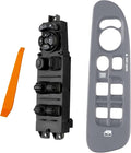 Master Power Window Switch and Bezel 56049805AB for 2002-2009 Dodge Ram 1500 2500 3500, 2001-2004 Dodge Dakota, 2001-2003 Dodge Durango,2005-2009 Dodge Sprinter 2500 3500 (Gray)