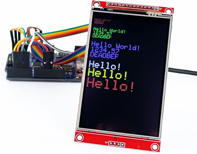 Hosyond 3.5 Inches TFT LCD Touch Screen Shield Display Module 480x320 SPI Serial ILI9488 with Touch Pen Compatible with Arduino R3/Mega2560 Development Board