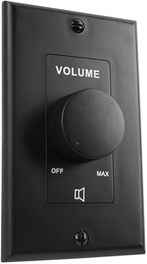 Rockville VOL70100 100 Watt Wall Volume Control 70V, 11-Step Attenuation, Euro-Block Connector, Dust-Protected, Perfect for Commercial Audio Systems