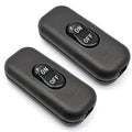 Inline Cord Switch 2 Pack, AC 250V 6A On/Off Lamp Control Appliance Switch Rocker for Table Lamp Desk Bed LED Lights, Black