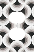 Bvtewkhz Black/White Art Marble Duplex Outlet Decorative Light Switch Covers Electrical Faceplate Switch Plates for Bathroom Kitchen Home