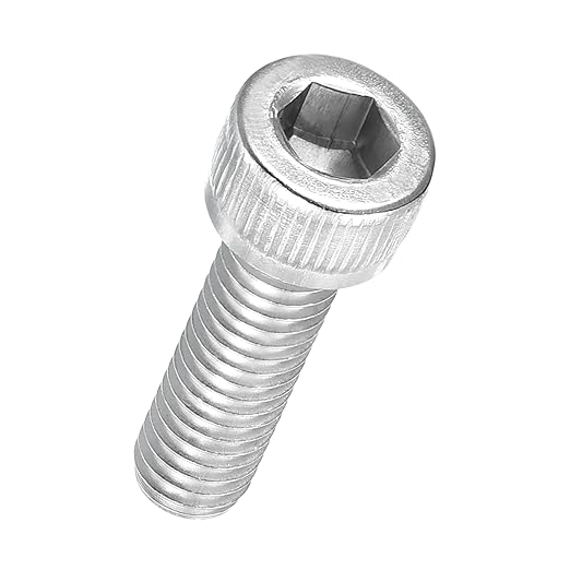 Kozelo 20pcs Socket Head Cap Screws - [M6-1 x 22mm] 304 Stainless Steel Allen Socket Drive for Electrical Motor 3D Printing Fan Engine Replacement Use, Silver