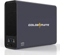 GOLDENMATE 1000VA/600W Lithium UPS Battery Backup & Surge Protector, Backup Battery Power Supply with LiFePO4 Batteries(153.6 Wh), Sinewave UPS System, 10 Years Lifespan, 8 Outlets, LCD Display, Gray