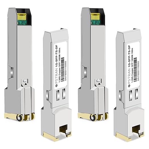 OPSTRAN 1000BASE-T SFP RJ45 Copper Transceiver Module Compatible with Dell Force10 GP-SFP2-1T SFP-1G-T 310-7225 407-BBOS 100m Cat5e/6 4 Pack