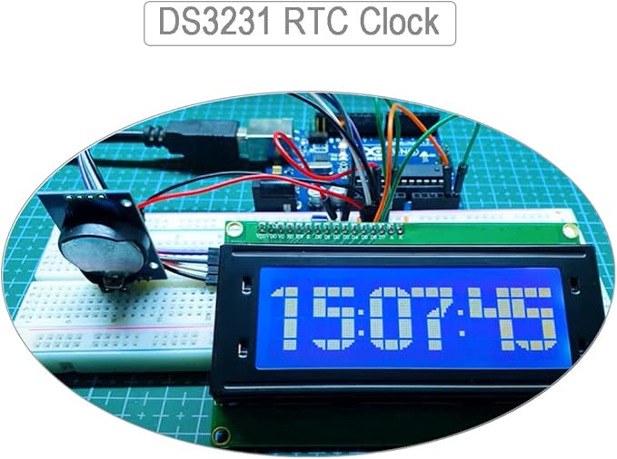 DIYmalls 2004 LCD Display Module DC 5V 20x4 White Character Blue Backlight 2004A 16 Pin Parallel Interface AIP31066 Controller for Arduino ESP32 Development Board (Pack of 2), no IIC