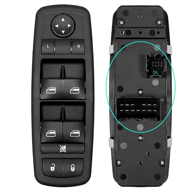 Master Power Window Control Switch for 2013 2014 2015 2016 Dodge Dart 68271203AB 56046568AC 56046553AB, 8+13 Pins, Front Left Driver Side Door Lock Window Controller