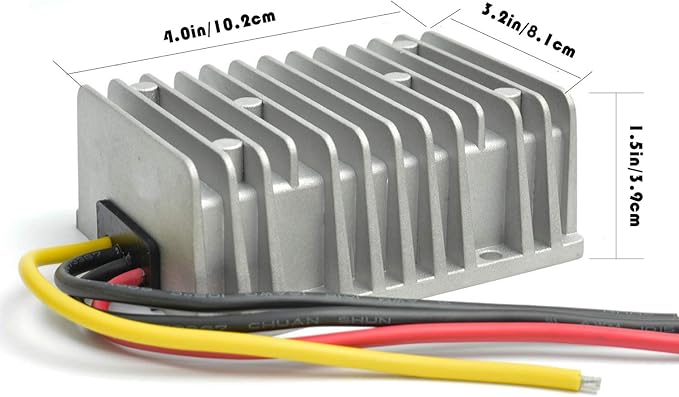 MGGi DC Converter Regulator 36V 48V Step Down to 12V 30A 360W, Waterproof Big-Size Voltage Reducer, High-Power Power Supply Module Buck Transformer, for Golf Cart, forklifts, Car