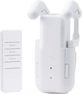 Takkicept Automatic Curtain Opener Electric: Smart Remote Control Closer｜Long-Lasting Battery/Type-C｜No Drill for 8-40mm Roman Rods/T-Tracks & U-Rails｜Quiet Motor Robot for Bedroom/living room