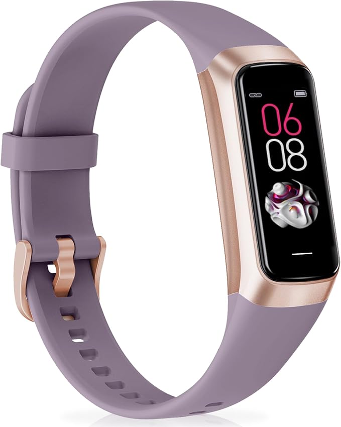Fitness Tracker with 24/7 Heart Rate Blood Oxygen Sleep Monitor, 1.1" AMOLED Touch Screen Activity Tracker Smart Watches, IP68 Waterproof Step Counter Pedometer for Women Men