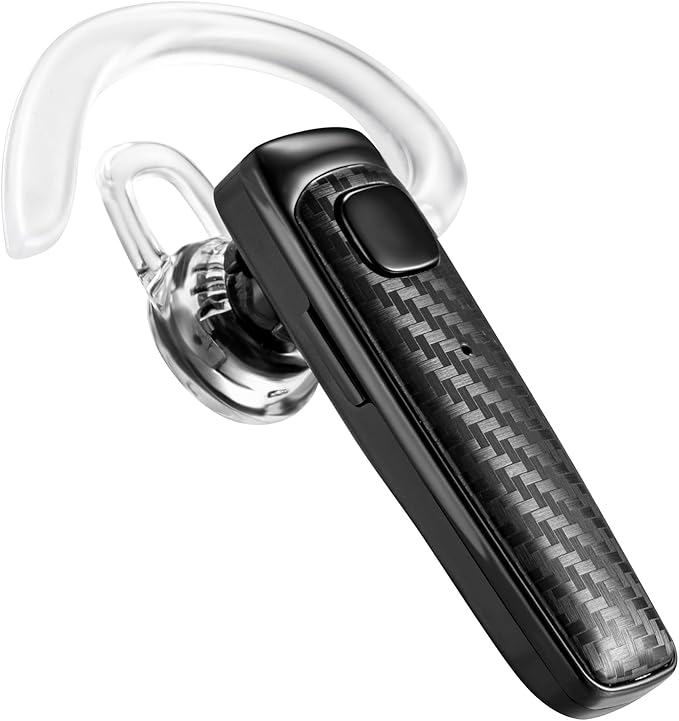 MQQC S525 Bluetooth 5.1 Wireless Earpiece, 16Hrs HD Calling, CVC8.0 Noise Cancelling, Hands-Free, Black