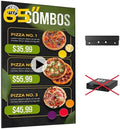 Canlarriz Digital Signage Display 65 inch Wall Mount Digital Menu Board for Restaurants and Stores Advertising Screen 700 nits Ultra-High Brightness 4K UHD Free Web Content Editor Android 4GB + 32GB