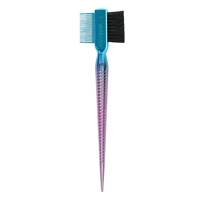 Style Factor EDGE BOOSTER® Hammer Brush Rat Tail– Double-Sided Edge Control Brush & Comb with Boar Bristles – For Edges, Slick Backs, Baby Hair Styling, and Taming Flyaways