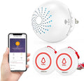 SINGCALL Tuya Caregiver Pager Smart Wireless Calling System WiFi SOS Emergency Home Caring Nurse Buzzer Call Bell System for Old People Patients Children