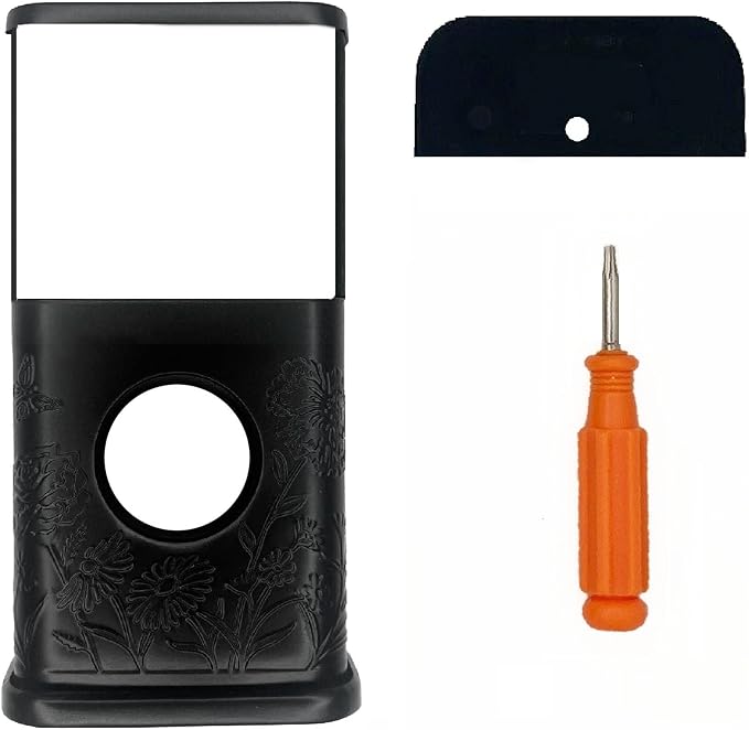 Garden Video Doorbell Cover (Compatible with Ring 3, 3 Plus, 4, Battery Plus, and Battery Pro) (Matte Black)
