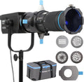 NANLITE Bowens Mount Projection Attachment 25°-45° Optical Snoot Photography Kit Lens Modifier for Nanlite FS-300C/300B FC-300B/300C FC-500B/500C Forza 300/300B/500/500B Aputure 300DII 300C 300X 600D