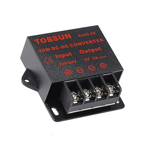 MGGi DC/DC 12V 24V to 5V 5A 25W Voltage Reducer Converter Regulator, Step Down Converter Regulator DC to DC Waterproof Power Supply Module Buck Transformer
