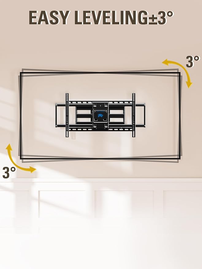 Mounting Dream TV Wall Mount TV Bracket for Most 42-90 Inch TV, Pre-Assembled Full Motion TV Mount with Articulating Arms, Max VESA 800x400mm 132 lbs. Loading, Fits 16", 18", 24" Studs, MD2298-XL