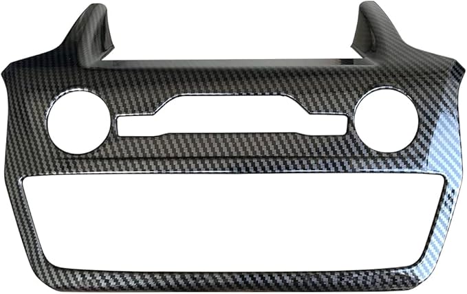 ruihe Carbon Fiber Color Center Dash Radio Audio Control Panel Automatic Climate AC Heater Temperature Control Cover Trim Fit for Ford Explorer 2020 2021 2022 2023