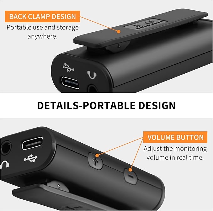 JOYO Guitar Audio Interface Pocket Internal Recording Sound Card with Type-C and Lightning for Phone Portable and Lightweight Plug & Play (MOMIX CAB)