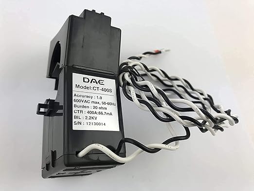 DAE P204-400 KIT, 400A, UL kWh Smart Submeter, 3 Phase, 120-480V, 3 Split Core CTs (inner dia. 1.38 inch)