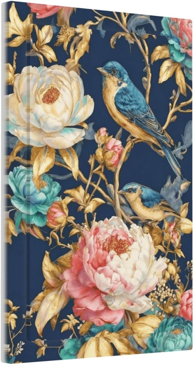 Bvtewkhz Floral Birds Morris No Device Single Blank Decorative Outlet Covers Light Switch Plate Electrical Receptacle Switchplate For Bathroom Kitchen Bedroom