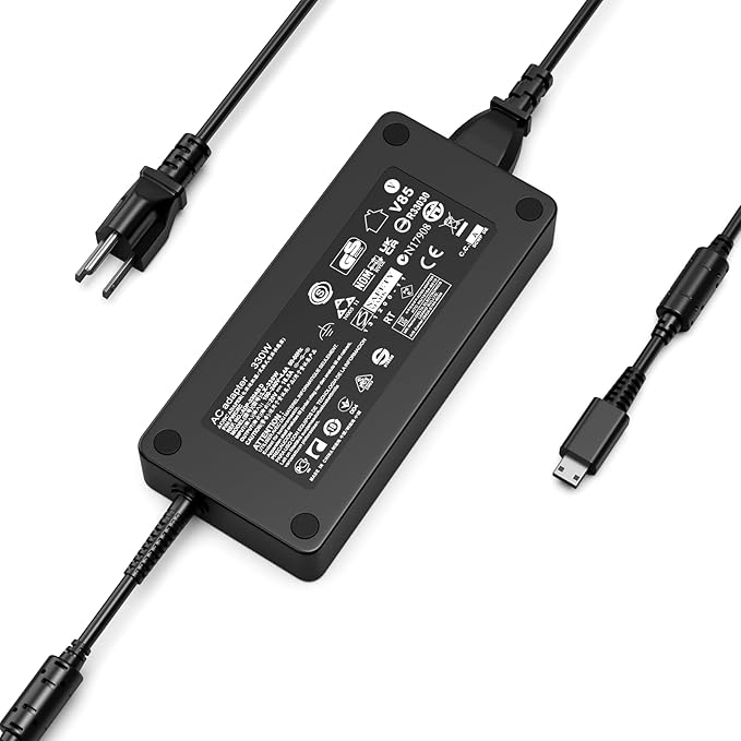 OSISZI 330W ADP-330GB D Laptop Charger Compatible with MSI Titan 18 HX Titan GT77 HX A2X A14V Vector 16 17 GP76 HX AI 16" 400 Gaming Raider 18 A18 HX AI 18“ GE68HX GE78HX RTX5090 Power AC Adapter