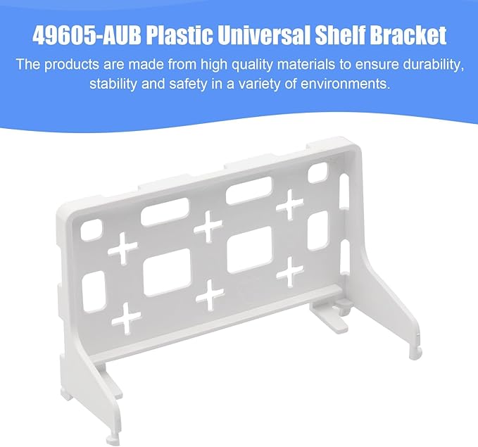 49605-aub Structured Media Panel Accessories Enclosure Universal Shelf Mounting Bracket for Leviton Media Panel -That Supports 20lbs of Weight - White