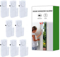 Door Window Alarm, 90dB Door Alarms Sensor for Kids Safety, Home Security, Door Window Burglar Alarm, Window Pool Alarms for Home, Apartments, Offices, Hotel Rooms (8pack)