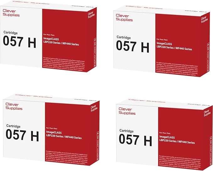 057H Toner Cartridge Replacement Compatible for Canon 057H High Yield Compatible with imageCLASS MF449dw MF448dw MF445dw LBP228dw LBP227dw LBP226dw (Black, 4-Pack)