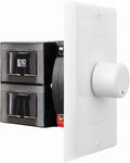 OSD Audio 300W in Wall Volume Control Impedance Matching for Home Speakers, Rotary Knob White SVC300