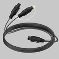 Bangun 1x2 Digital Audio Splitter Cable, Toslink Digital Fiber Optic Audio Splitter 1 Male Input 2 Male Output (for Home Theatre, Xbox, PS5/PS4), 10ft