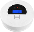 Smoke Alarm and CO Detector with LCD, Smoke Carbon Monoxide Detector with Loud 85dB, Battery Operated, Easy Setup