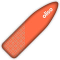Oliso Ironing Board Cover, Durable 100% Cotton Lined with Professional Grade Felt pad - Fits Standard 54” x 15" Boards, a Wide Elastic Edge, Two Adjustable Straps for Secure Fit (Coral)