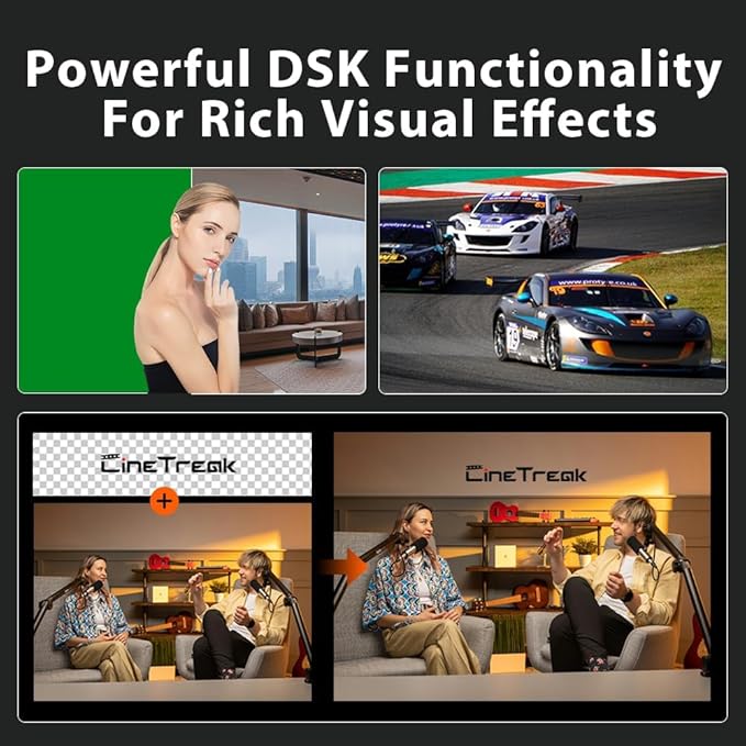 Stream SH 2HDMI & 2SDI Pro Video Switcher Mixer - PTZ Control, Dual-Format Live Streaming, Studio Effects & NDI Updatable